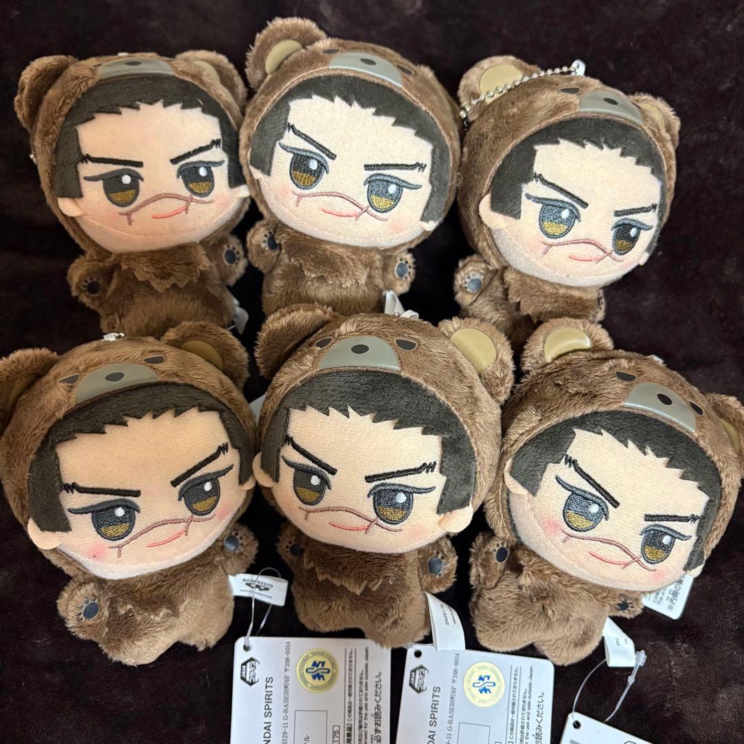 ゴールデンカムイ ちびぐるみ アニマル着ぐるみver 杉元佐一 ぬいぐるみ 6個