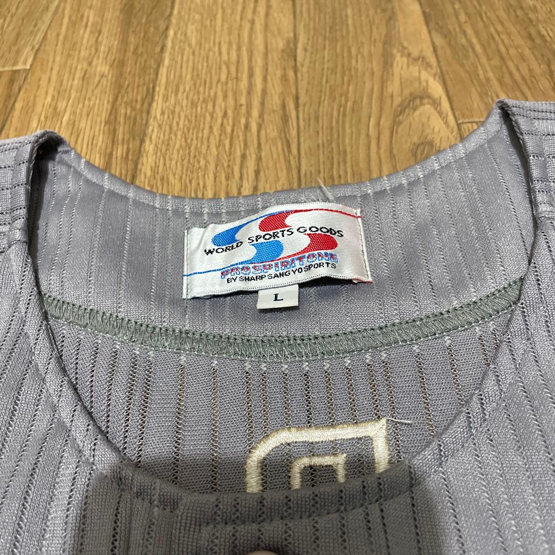 【Lサイズ】柴田佳主也選手 阪神タイガース レプリカユニフォーム シャープ産業