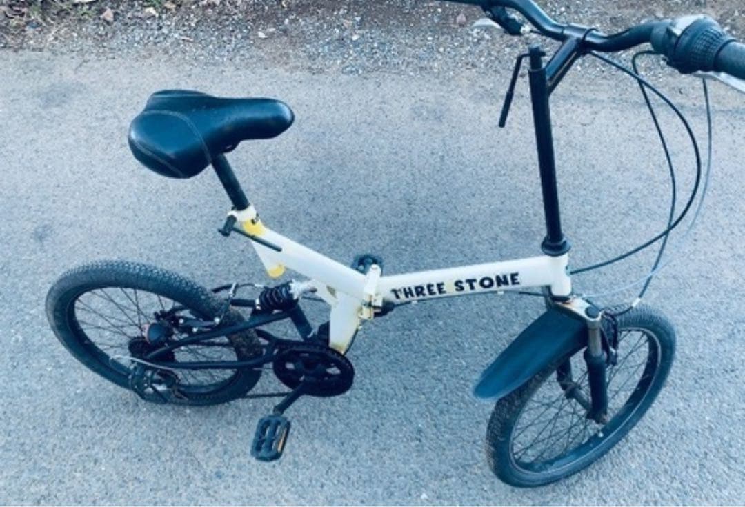 Three Stone 折りたたみ自転車 ホワイト
