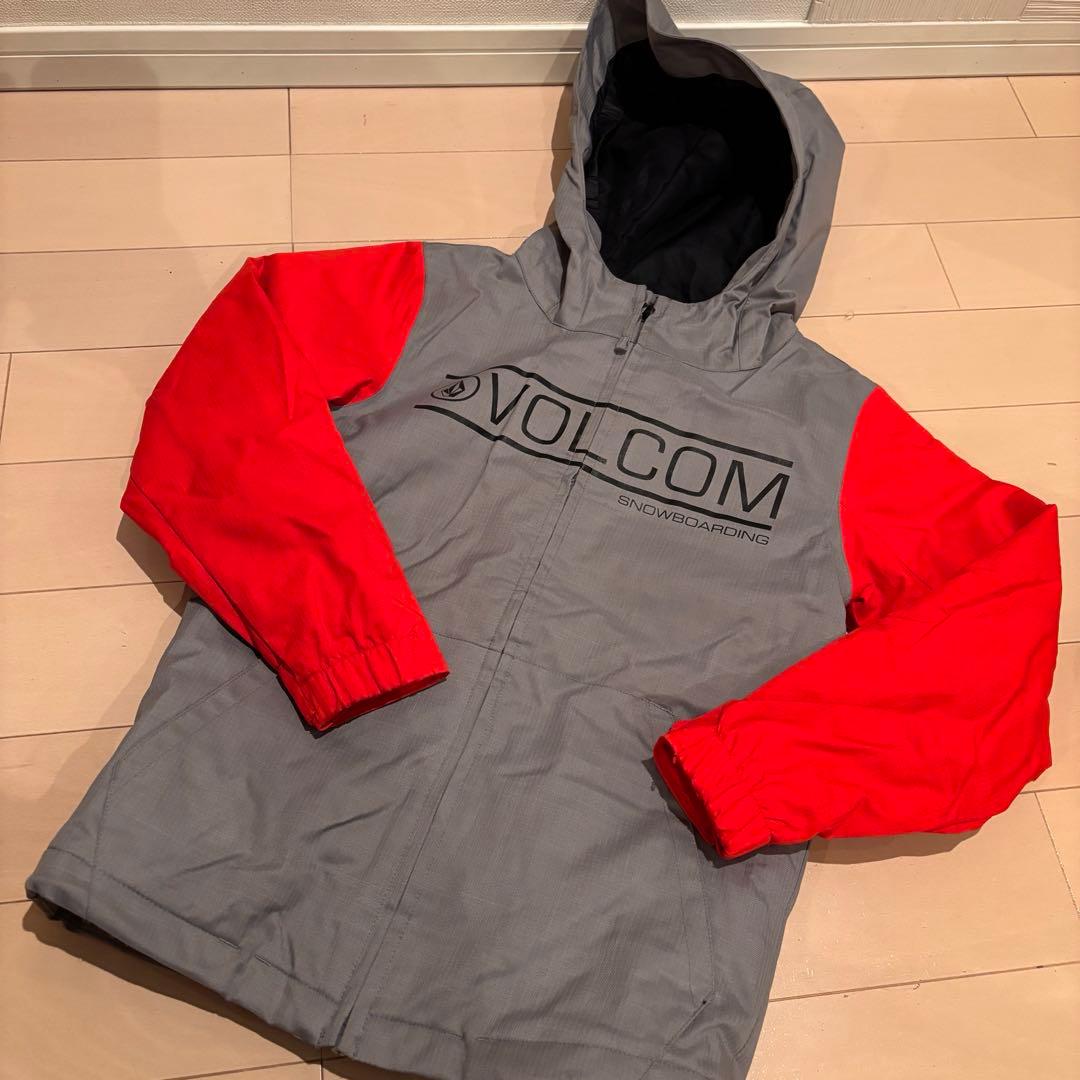 VOLCOM スキーウェア 子ども用 グレー/レッド