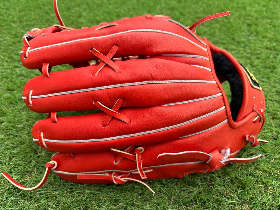 未使用品　型付け済　ZETT 軟式　グローブ ゼット　プロステイタス　外野用