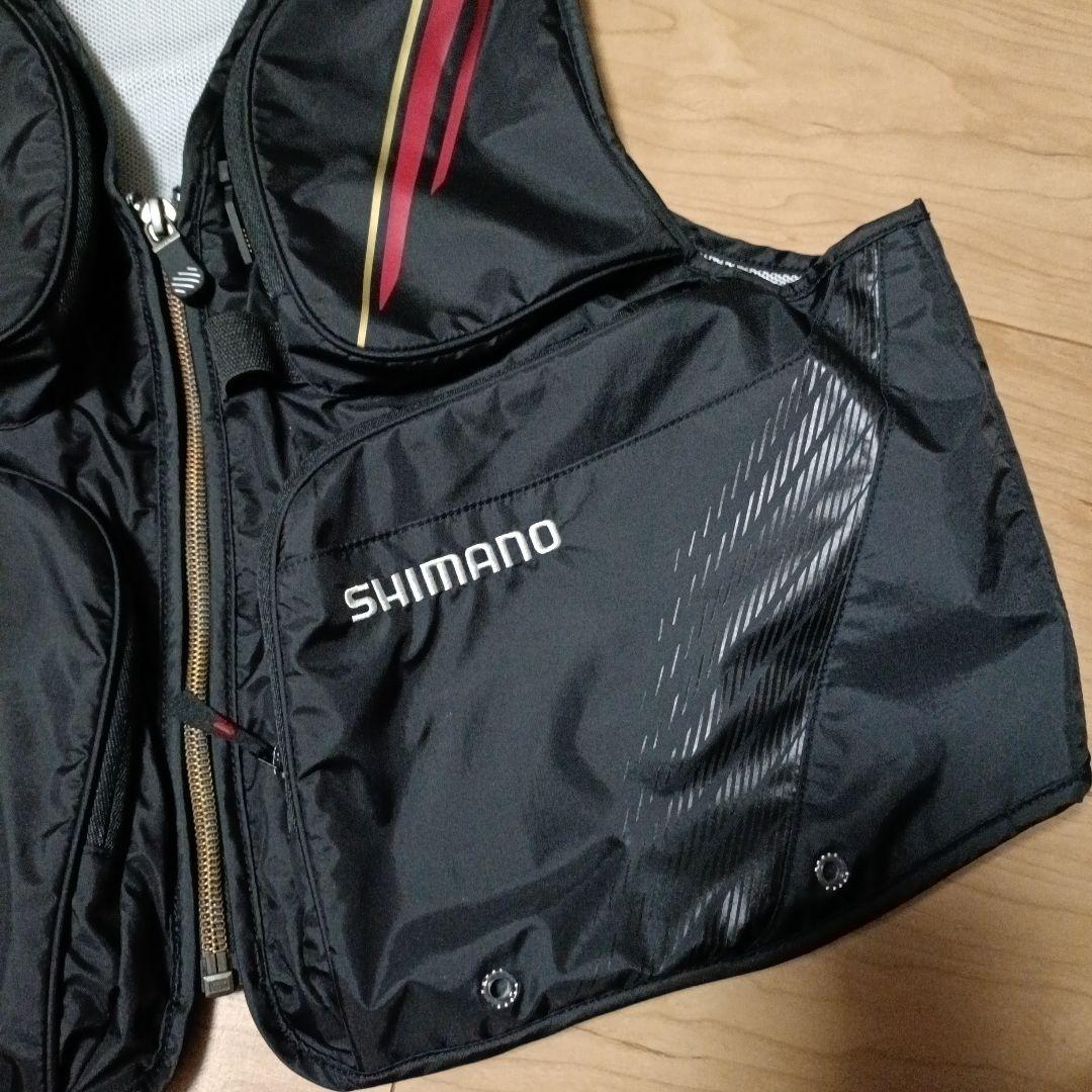 シマノ　VE-022T 2wayショートベスト　Lブラック　未使用品