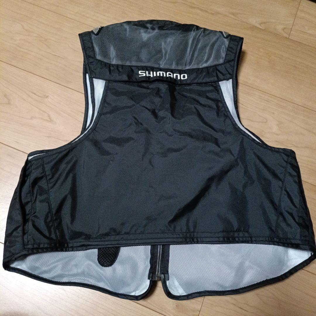 シマノ　VE-022T 2wayショートベスト　Lブラック　未使用品
