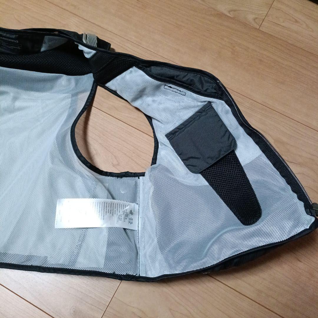 シマノ　VE-022T 2wayショートベスト　Lブラック　未使用品