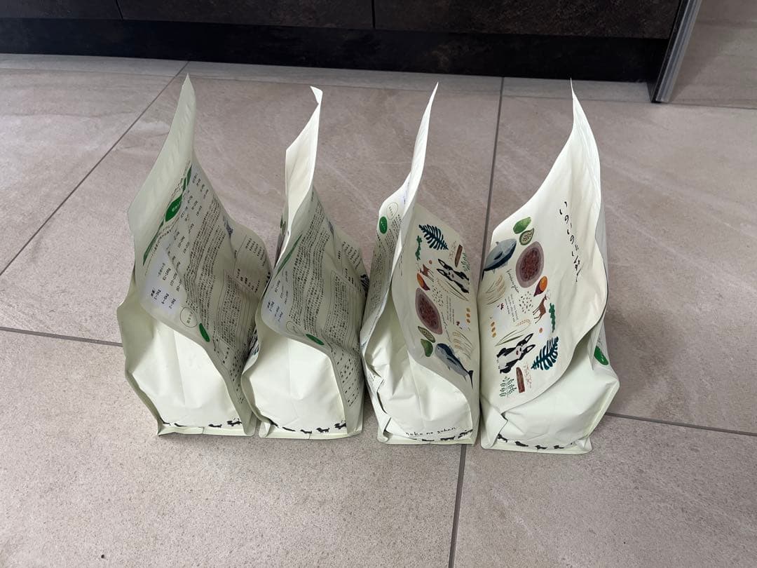 【新品未開封】このこのごはん ドッグフード 1kg × 4袋セット