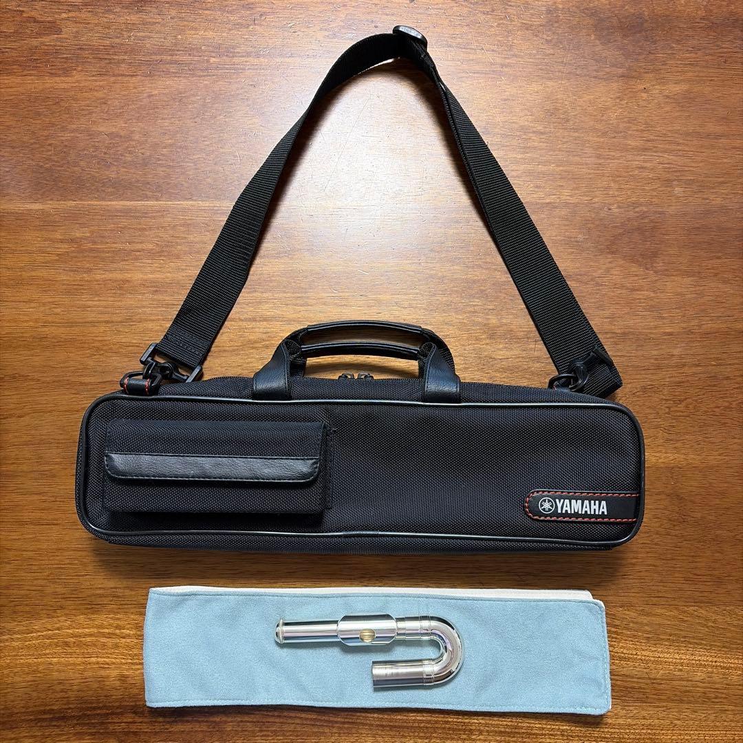 YAMAHA YFL212フルートU字頭部管&U字管収納付きケースカバー