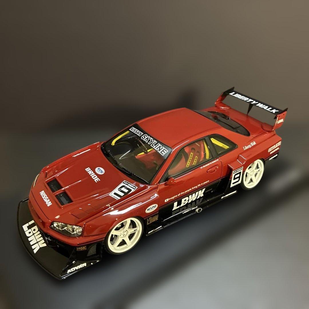 032 LBWK LB-ER34 スーパーシルエット 1/18スケール ミニカー