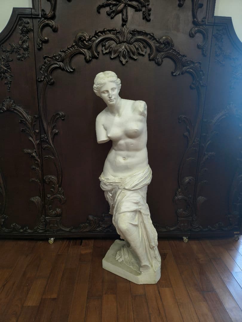 ミロのヴィーナス石膏像　古典的女性像 石膏彫刻 約110センチ　引き取り限定