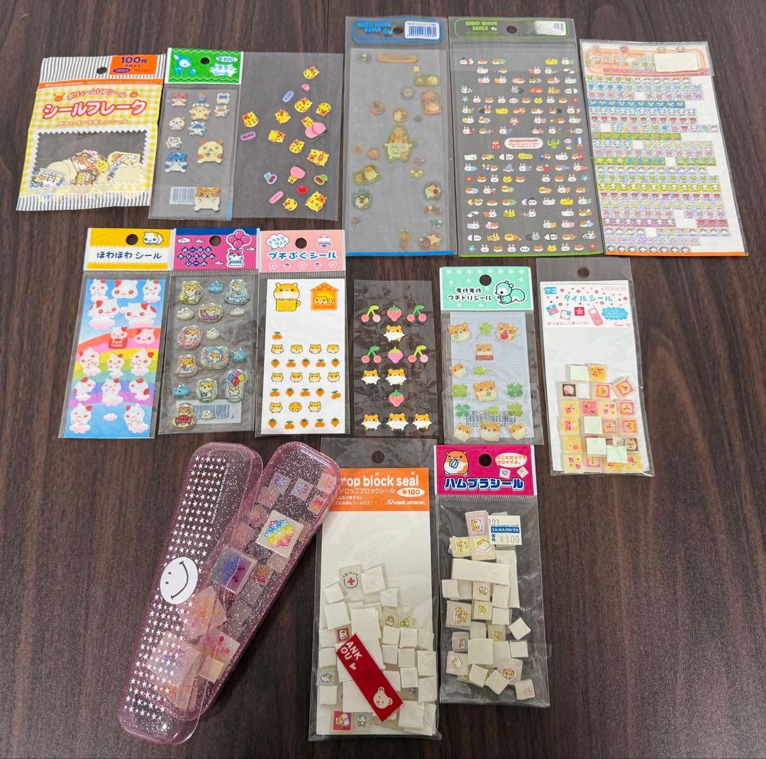 【当時品・激レア】ハムスターシール　タイルシール　シールフレーク　平成女児