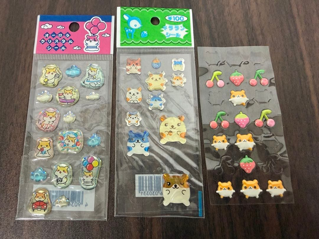 【当時品・激レア】ハムスターシール　タイルシール　シールフレーク　平成女児