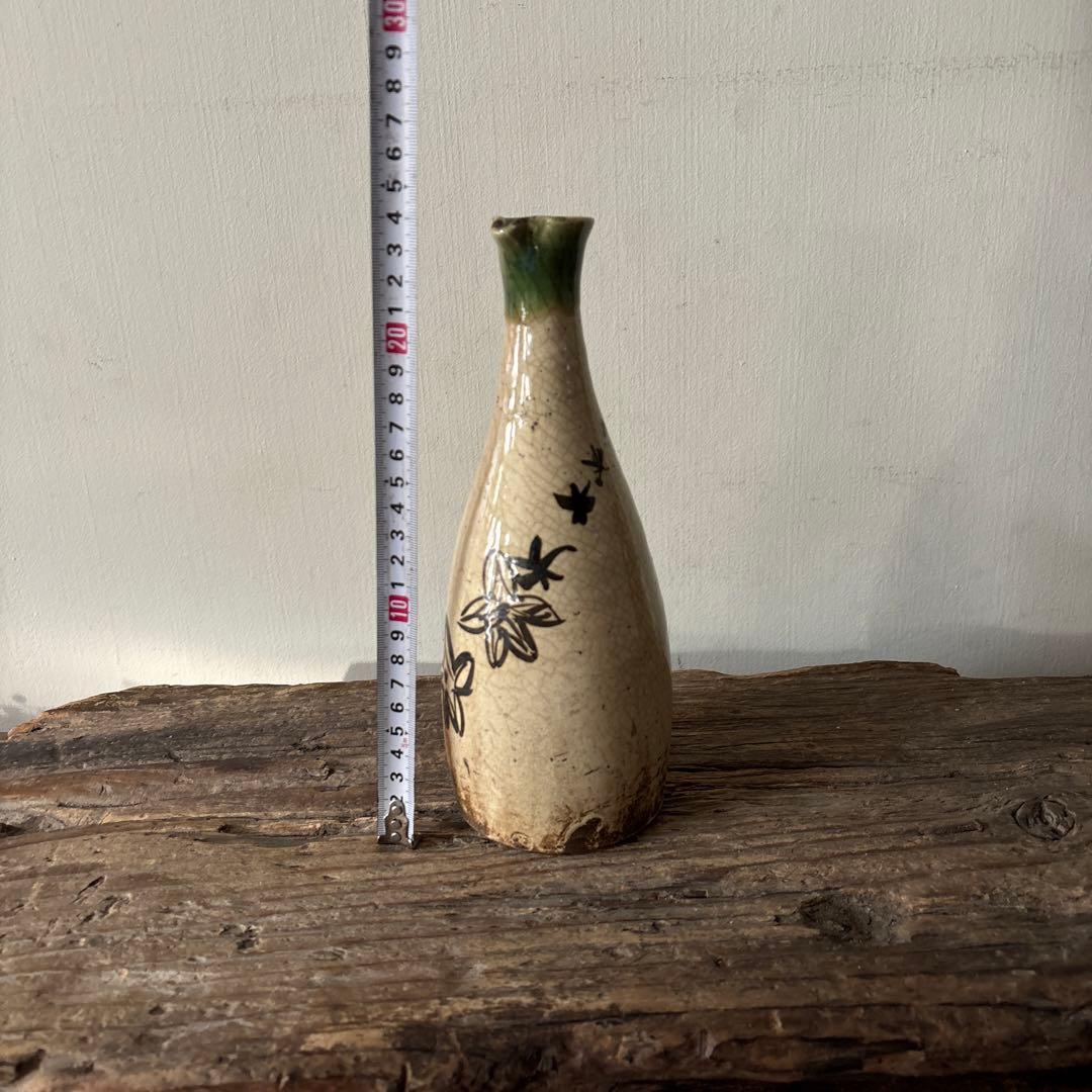 時代　織部　唐津　徳利　江戸時代　花入　アンティーク　古美術　骨董　検:李朝