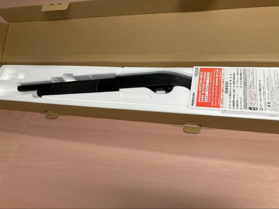 未使用品★マルゼン製★ガスショットガン★M870★ブラックストックバージョン★