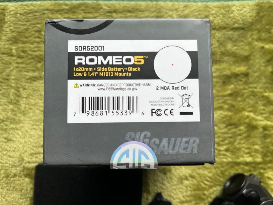 SIG SAUER ROMEO5 ホロサイト　スカラワークタイプマウント付き