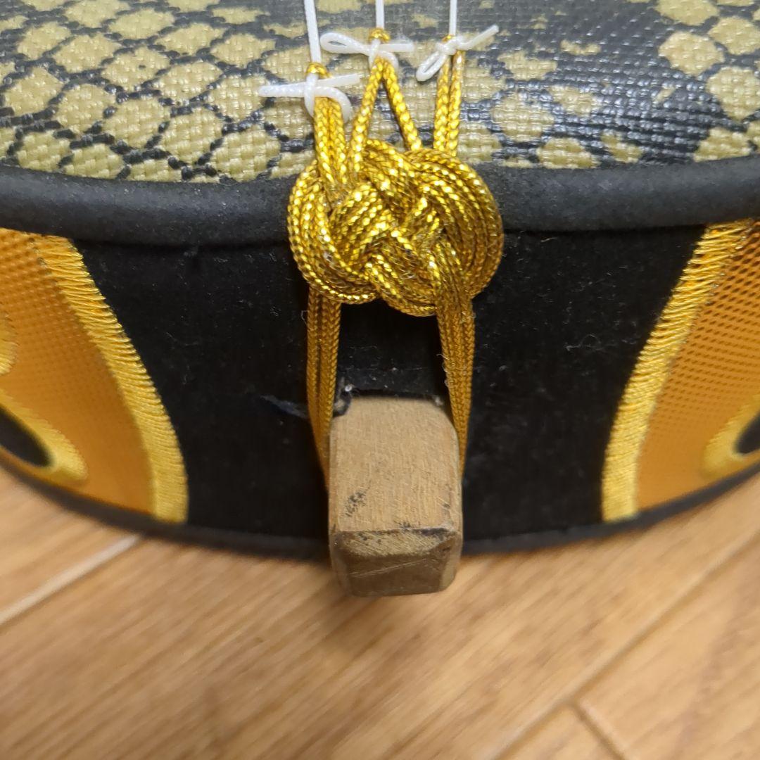 【現状品】沖縄三味線 蛇皮柄 三味線糸付き