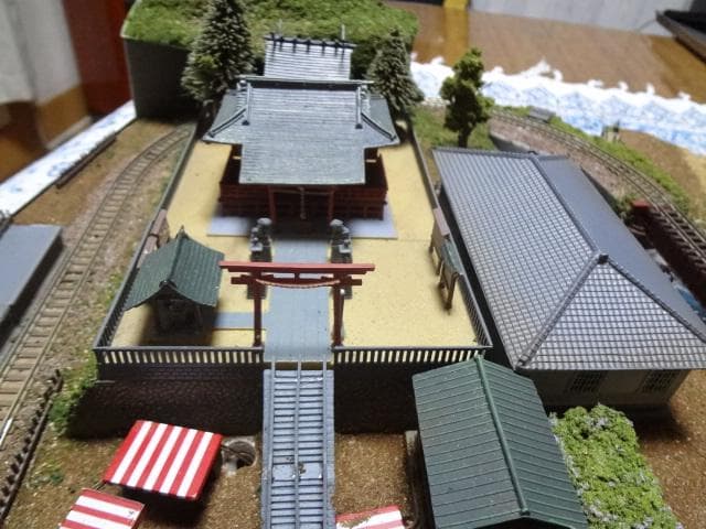 鉄道模型少年時代レイアウト・ジオラマ完成品 サウンドSP家屋台照明付 Nゲージ