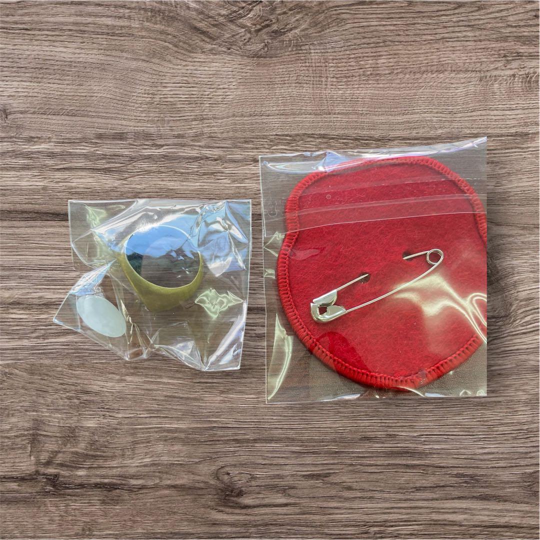 ミセス バベルの塔 スピード JAM's くじ スカーフリングとワッペン（赤）