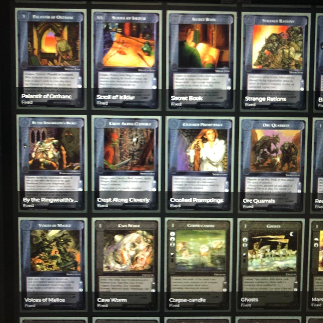 ミドルアース　カード　チャレンジデッキJ ccg コンプ　指輪物語　希少