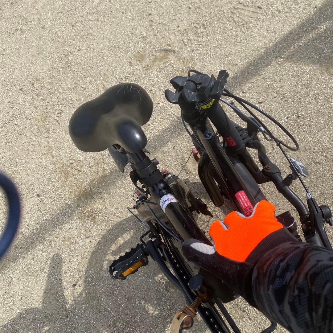 ゆー　折りたたみ自転車 黒　ドッペルギャンガー104