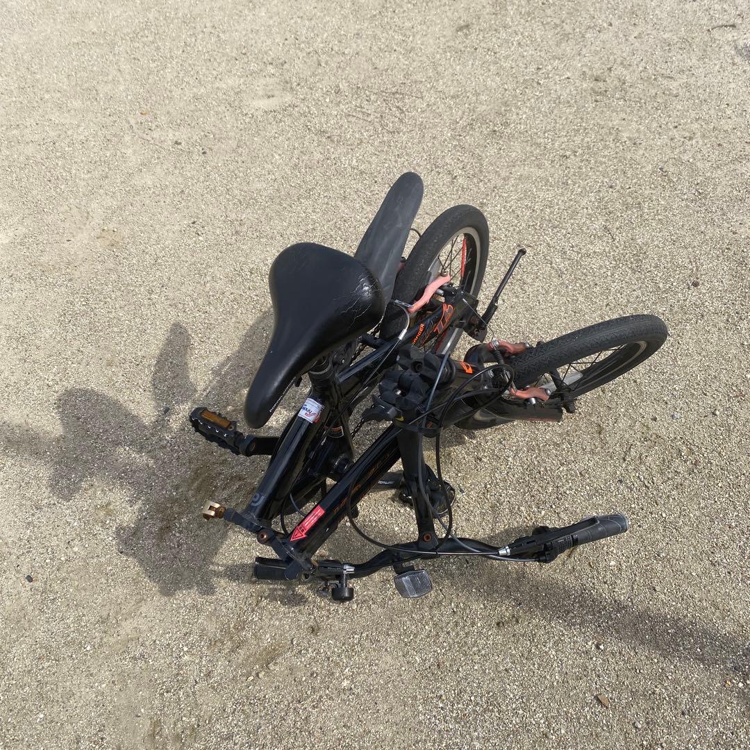 ゆー　折りたたみ自転車 黒　ドッペルギャンガー104
