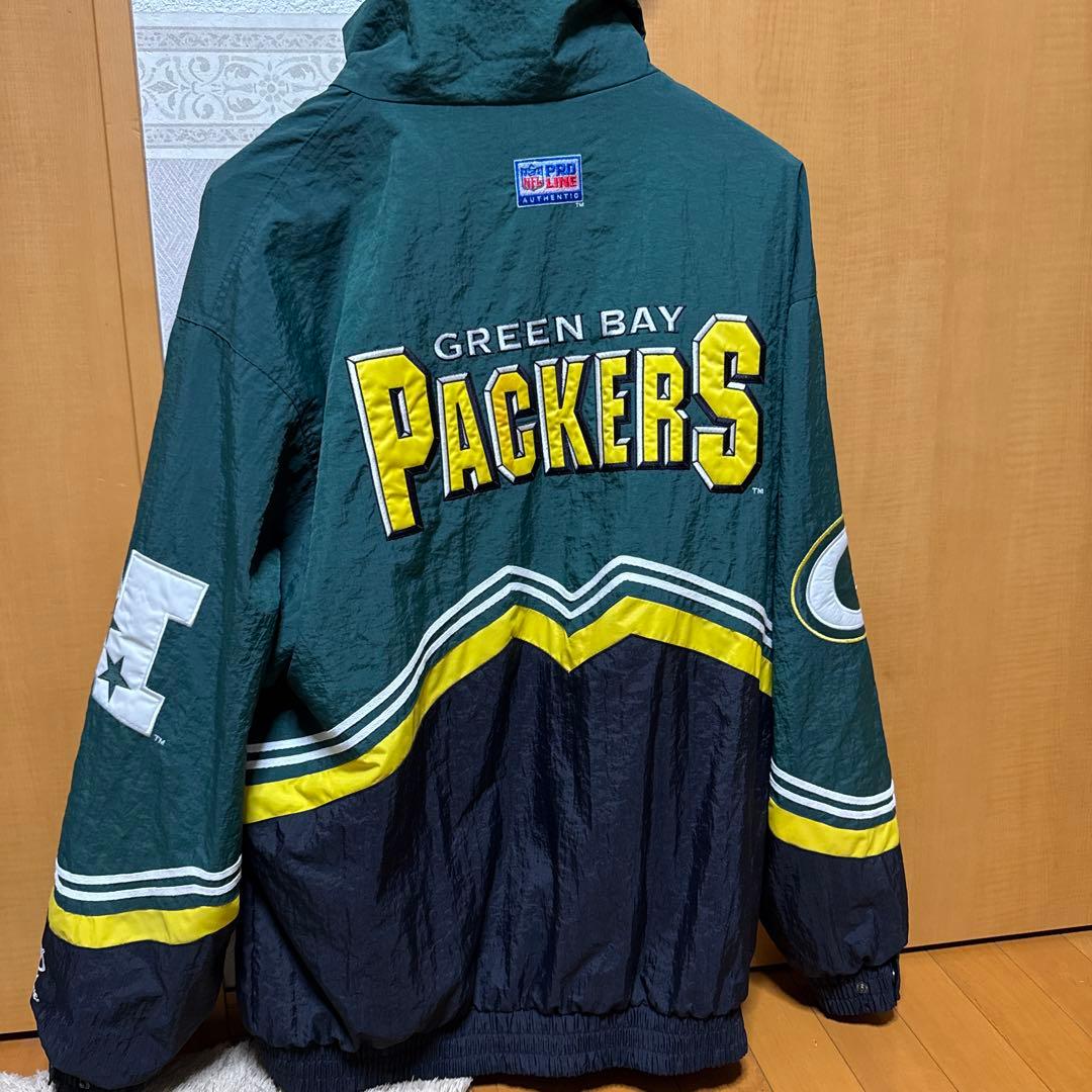 Green Bay Packers ナイロンジャケット NFLロゴ付き