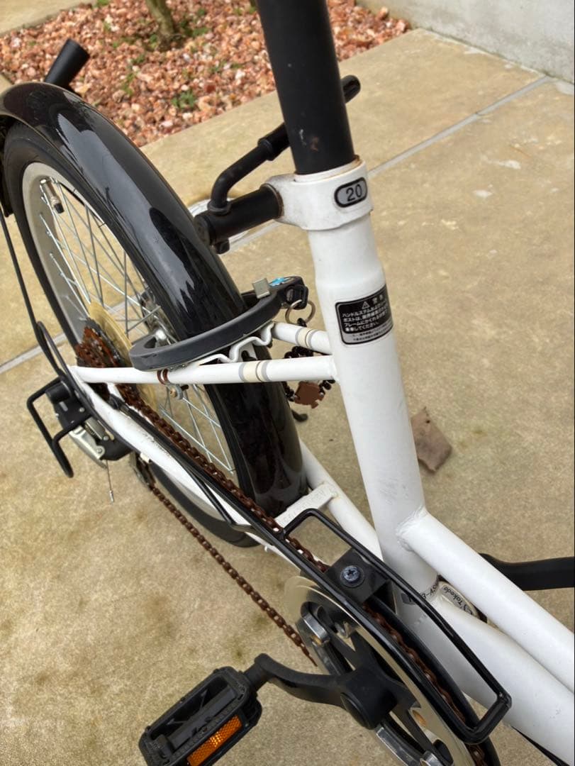 ランドスケープ　20型　ホワイト　折りたたみ自転車