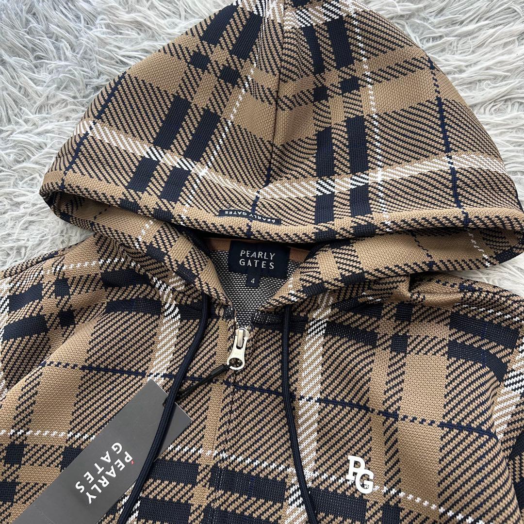 ma　新品　パーリーゲイツ　パーカー　フーディ　ジャケット　チェック