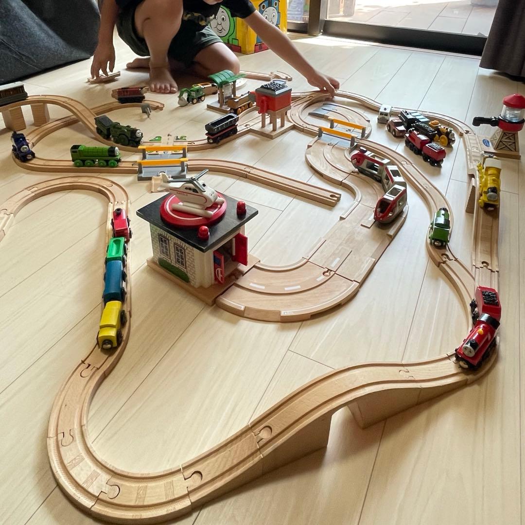 【確認用写真】ラーニングカーブ きかんしゃトーマス 木製レール