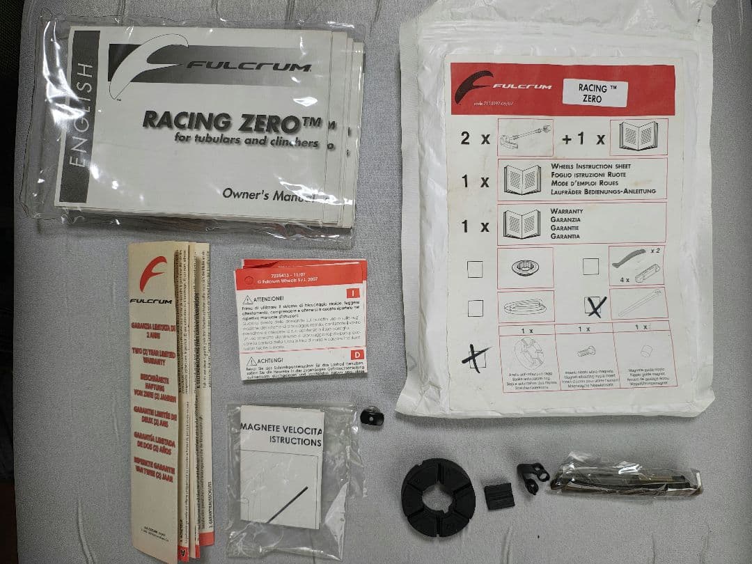 Fulcrum Racing Zero チューブラー用　前後セット