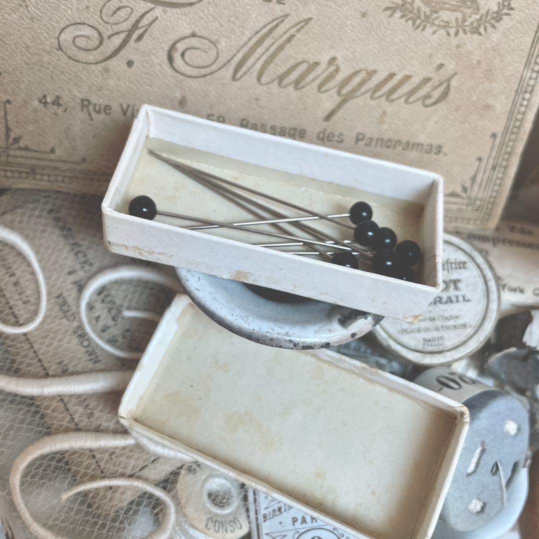 アンティーク　ピン　ボックス　ケース