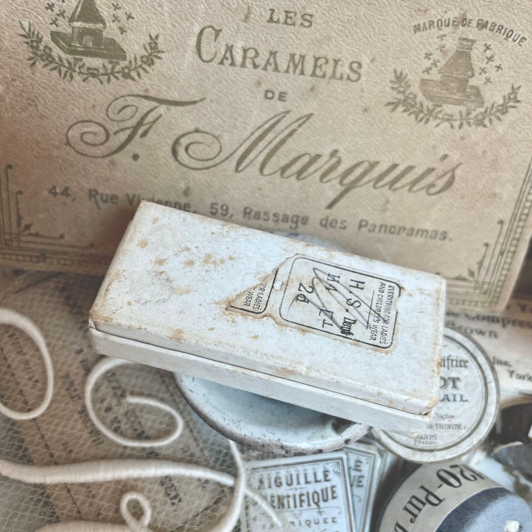 アンティーク　ピン　ボックス　ケース