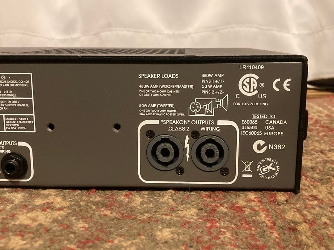 【ジャンク】Gallien-Krueger 700RB ベース用アンプ