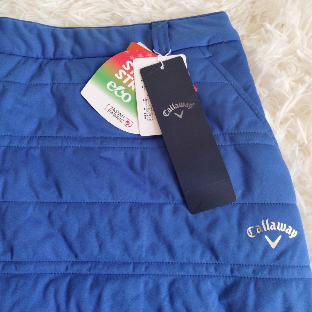 新品タグ付☆Callaway ゴルフ 中綿 キルティング スカート フリル 青