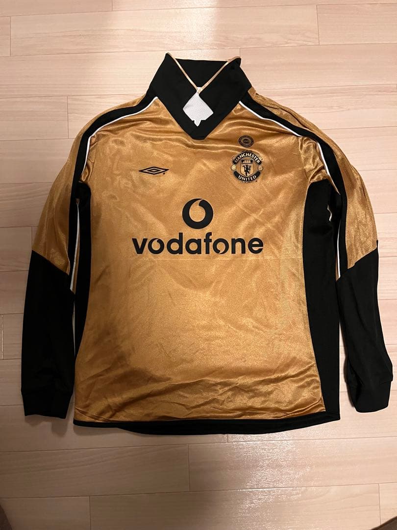 マンチェスター・ユナイテッド 100周年 アウェイ 長袖 ベッカム UMBRO