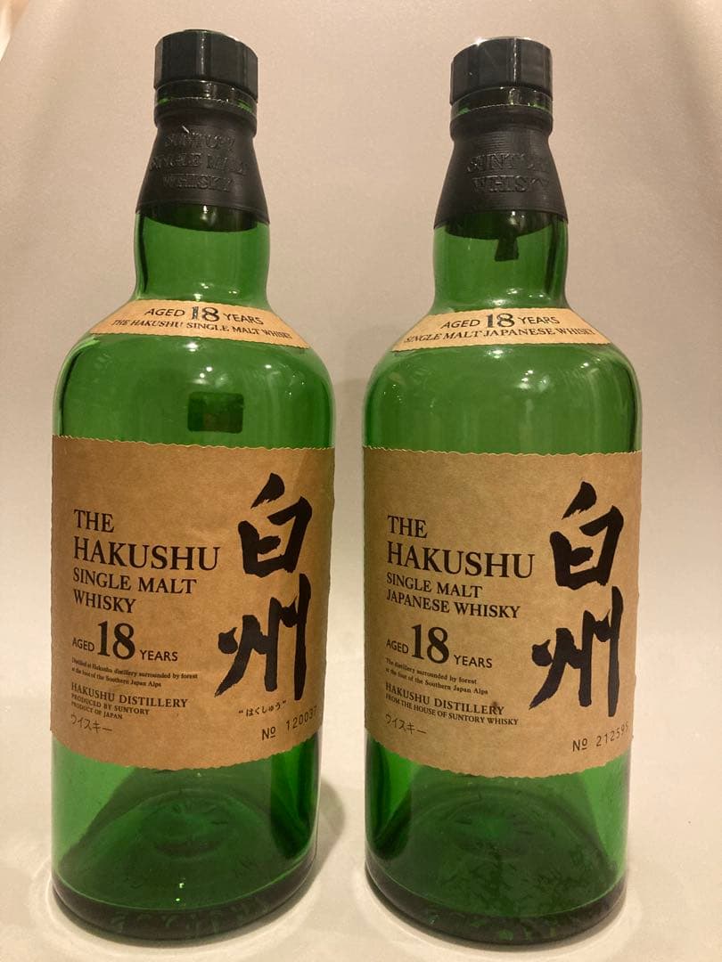 ウイスキー Hakushu 18 Year Old Empty bottle 12pack