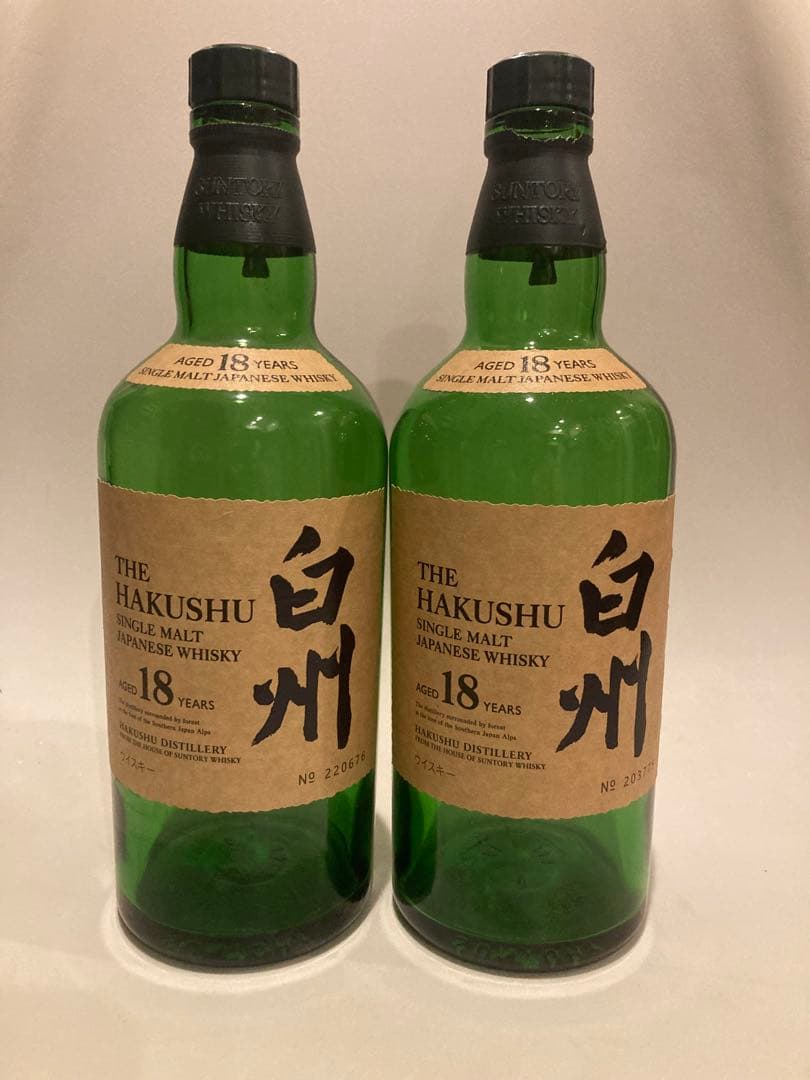 ウイスキー Hakushu 18 Year Old Empty bottle 12pack