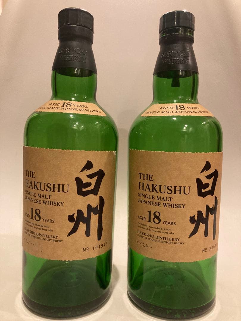 ウイスキー Hakushu 18 Year Old Empty bottle 12pack