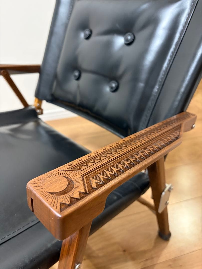 フルカスタム カーミットチェア ウォールナット レザーシート ヒジワル