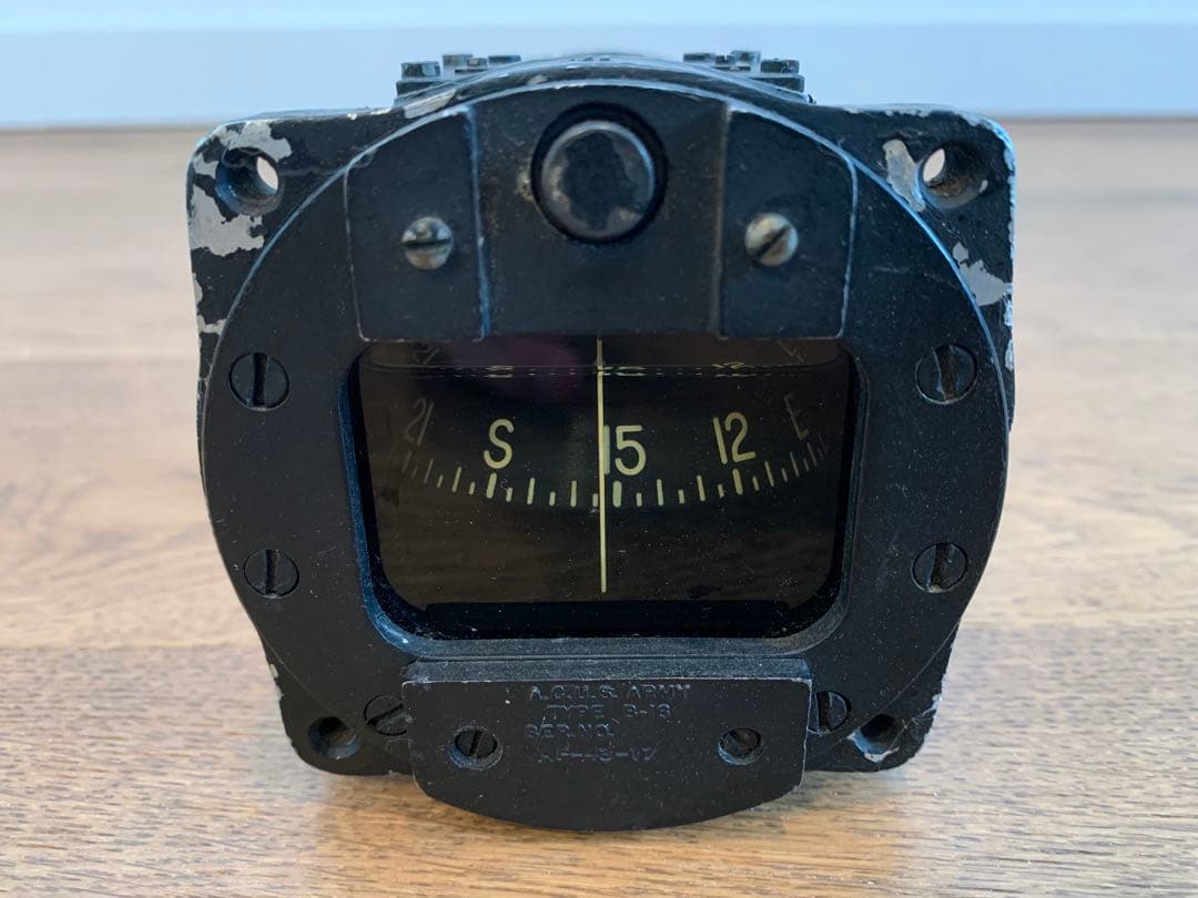 WWII 米軍 Bendix B-16 航空機コンパス 1818-4-A 当時物
