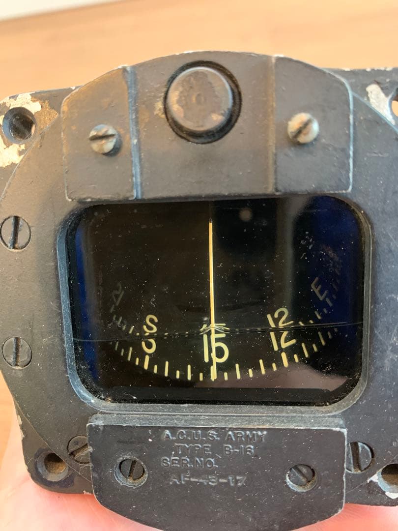 WWII 米軍 Bendix B-16 航空機コンパス 1818-4-A 当時物