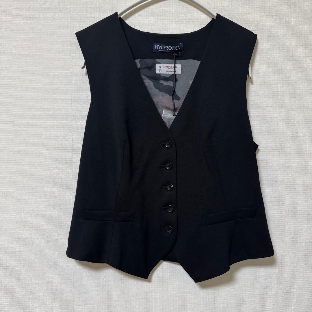 【新品未使用】HYDROGEN ベスト　ブラック