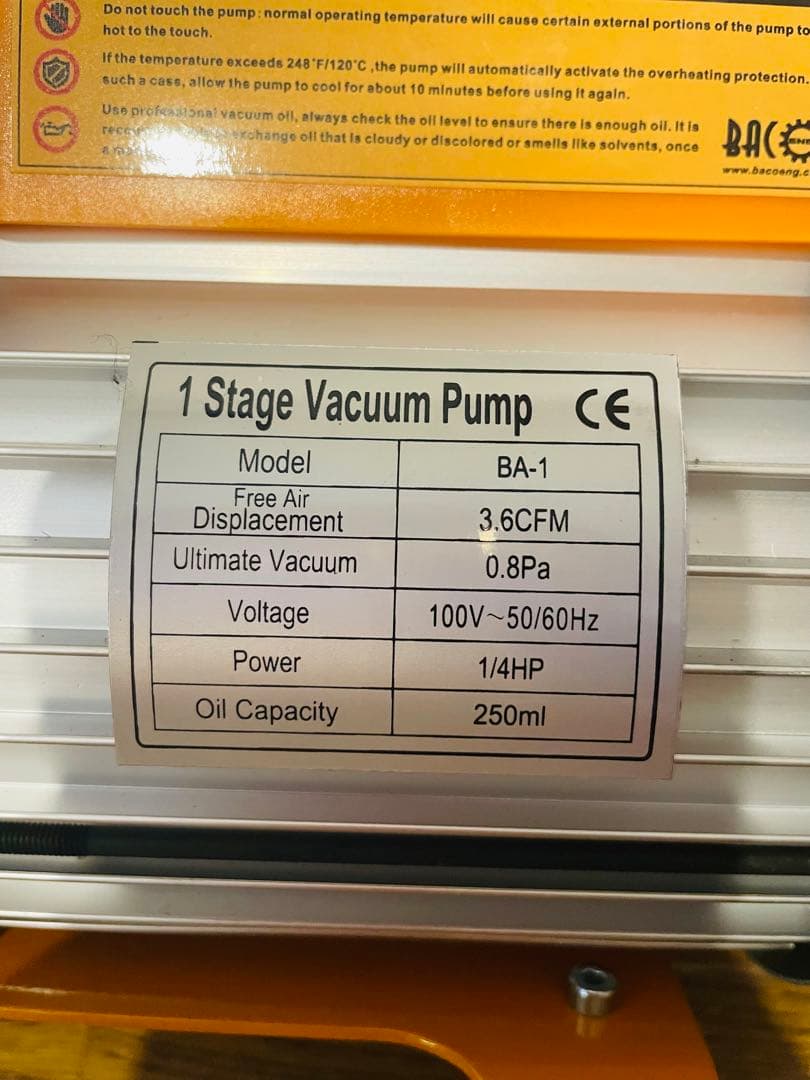 値下げ中 真空脱泡器 約7リットリチャンバー
