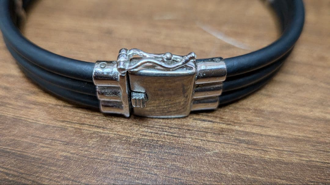 【本人実使用】星野仙一氏 愛用ブレスレット「夢」ダイヤ0.06ct シルバー製