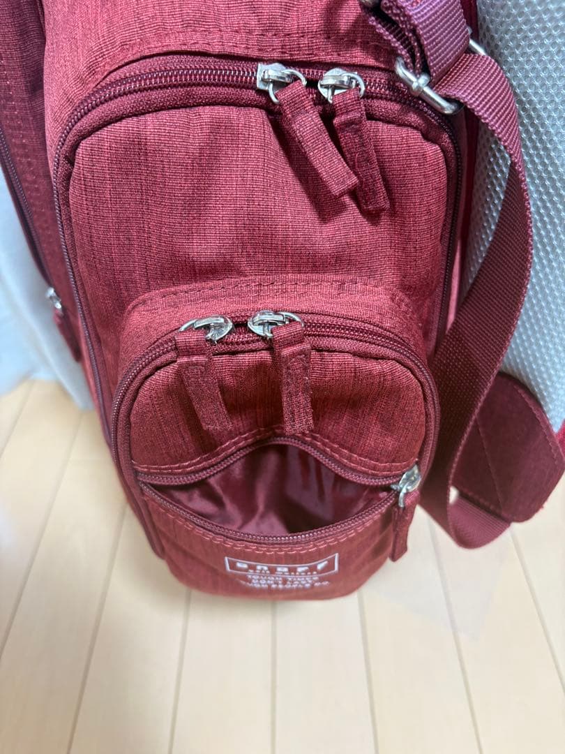 キャディバッグ ゴルフ　メンズ　オノフ レッド　9型　おまけ付き