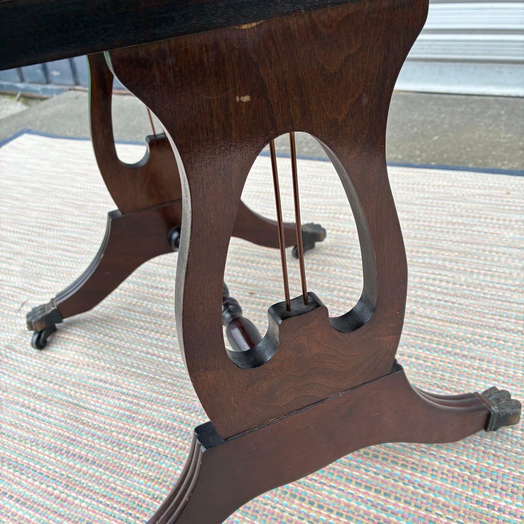 【送料込】ドロップリーフテーブル　英国風　アンティーク　ヴィンテージ　ロココ調