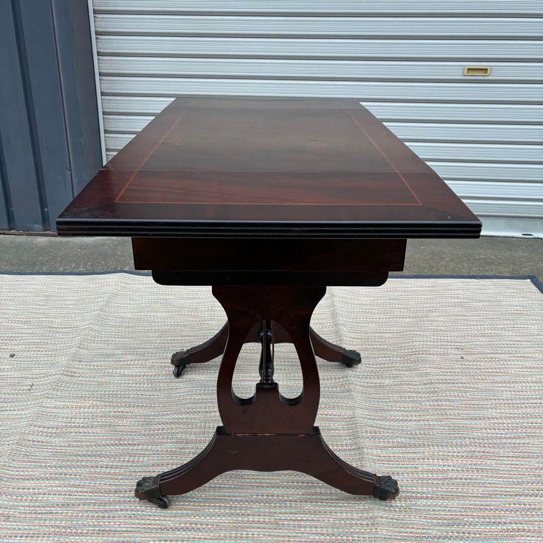 【送料込】ドロップリーフテーブル　英国風　アンティーク　ヴィンテージ　ロココ調