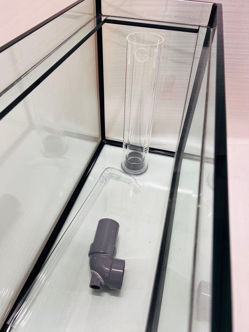 特注仕様1800ｘ325ｘ500㎜ ガラス水槽 フランジ加工付き　未使用品