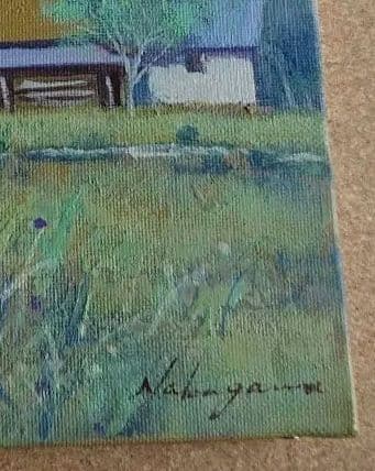 中川まり子油彩画