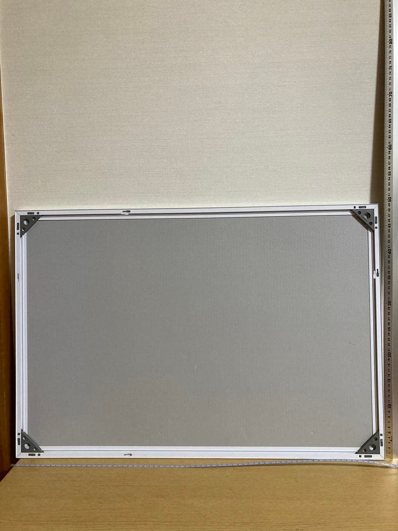 千P⑦お祭りサンタクロース　ジグソーパズル　白縁アルミ額49×72㎝パネル完成品