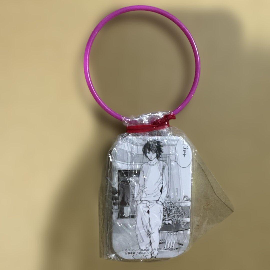 DEATH NOTE ジャンプ50周年 スクエア 缶バッジ L エル