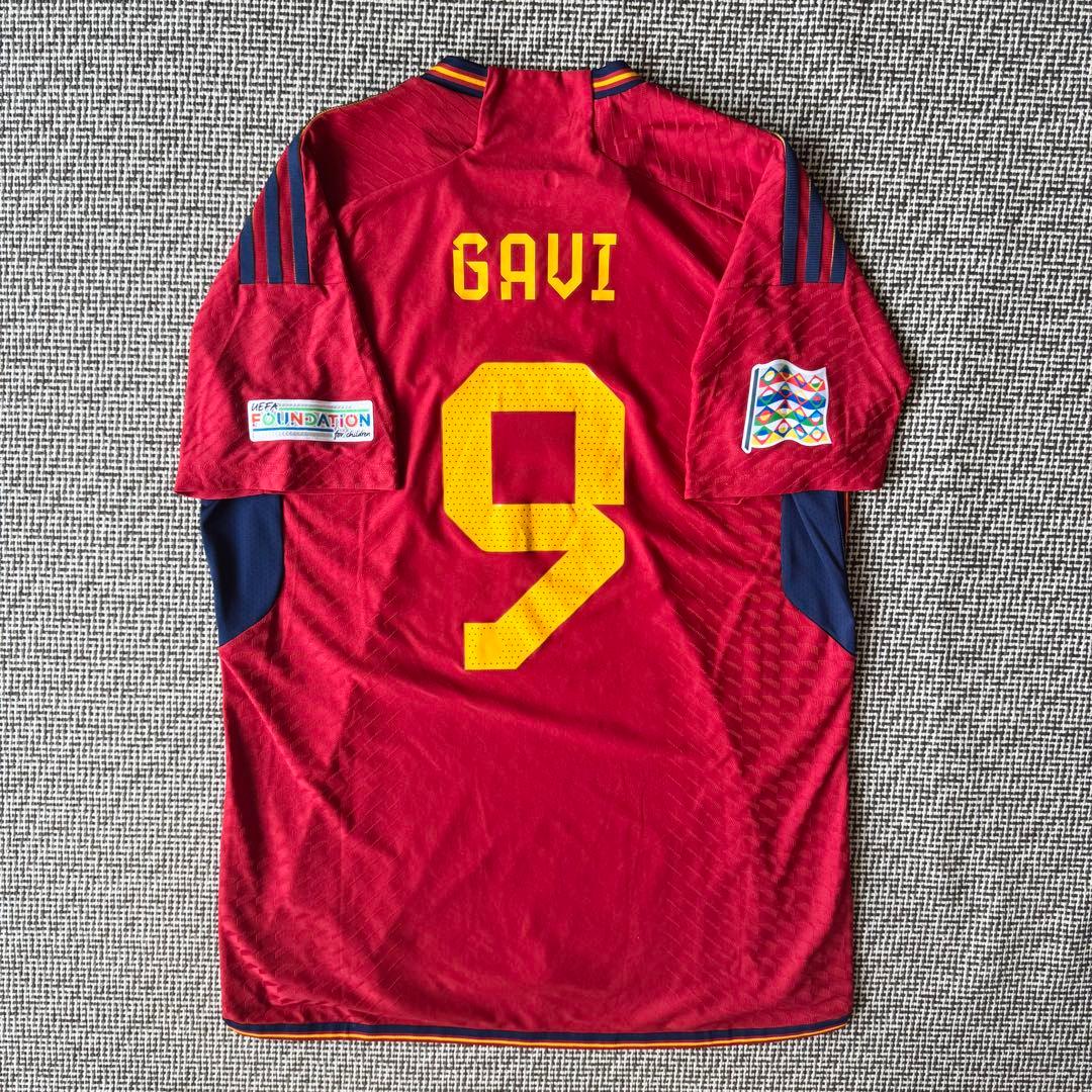 【オーセンティック・NLパッチ付き】ガビ ＃９ スペイン代表 ２２／２３（H）